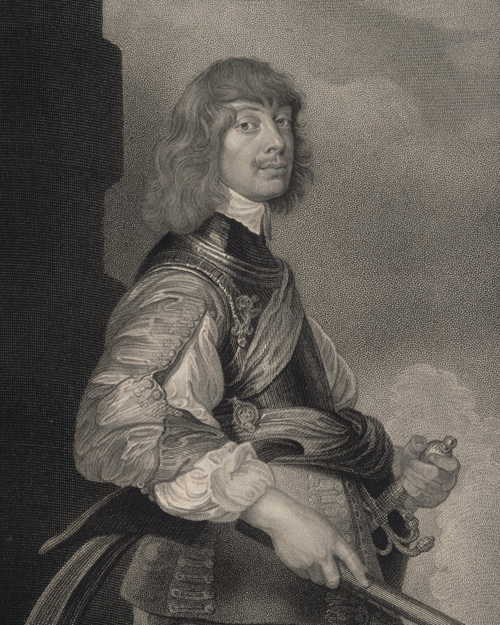 Porträtt av Algernon Percy (1602-68) 10th Earl of Northumberland, från "Lodge
