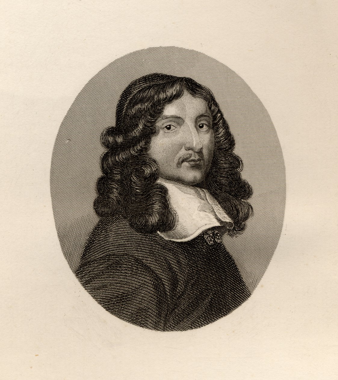 Porträtt av Andrew Marvell (1621-78) av English School