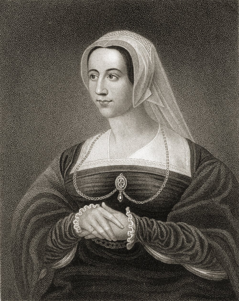 Porträtt av Catherine Parr (1512-48) från "Lodge