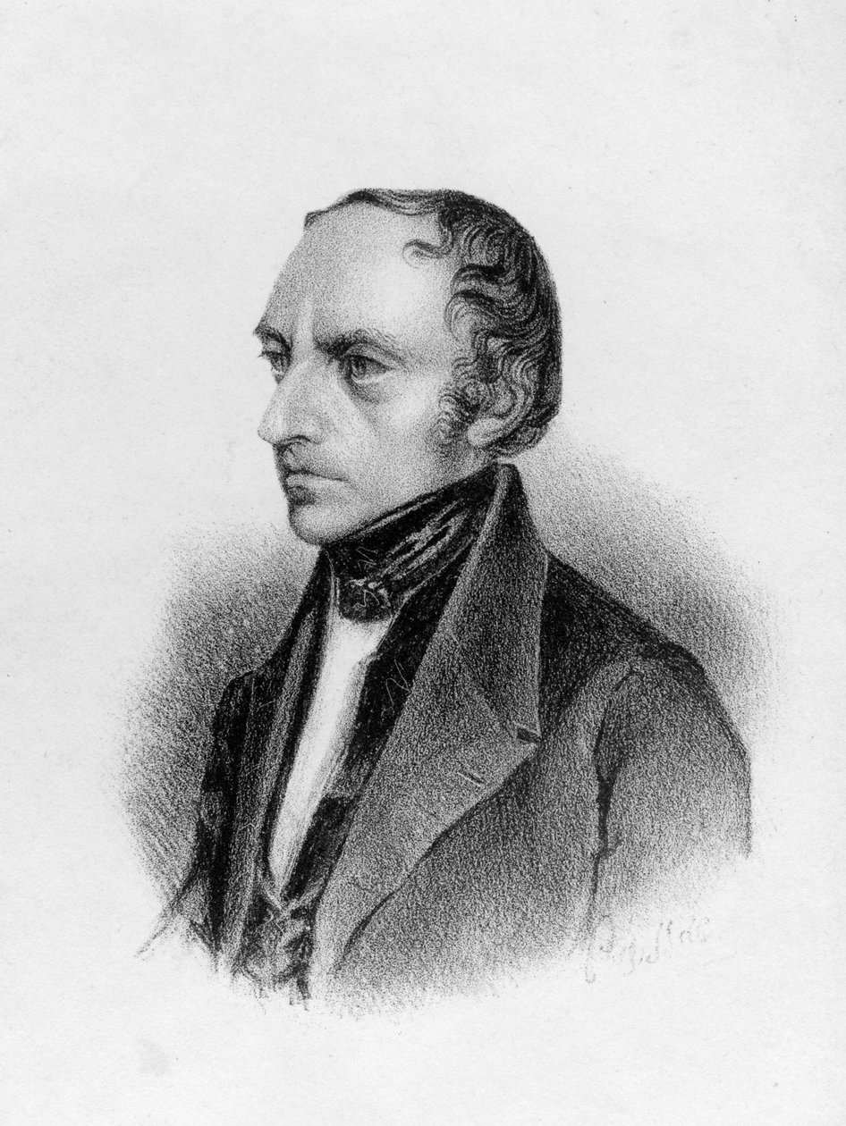 Porträtt av Francois Guizot av English School