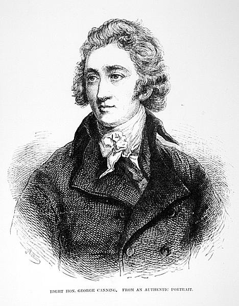 Porträtt av George Canning (1770-1827) av English School