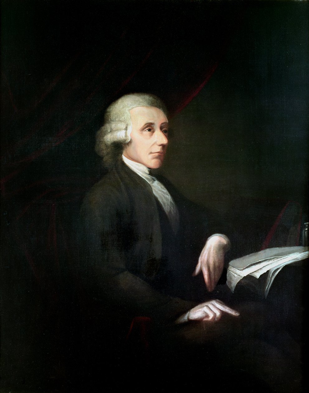 Porträtt av Joseph Priestley (1733-1804) av English School
