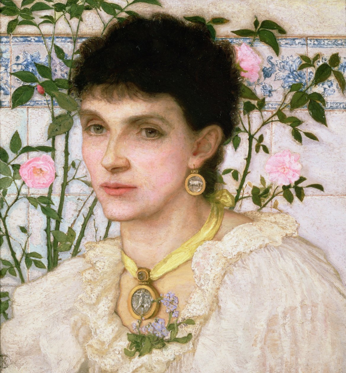 Porträtt av Mrs George Henry Boughton av English School