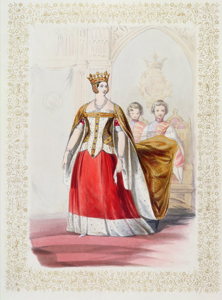 Porträtt av drottning Victoria av English School