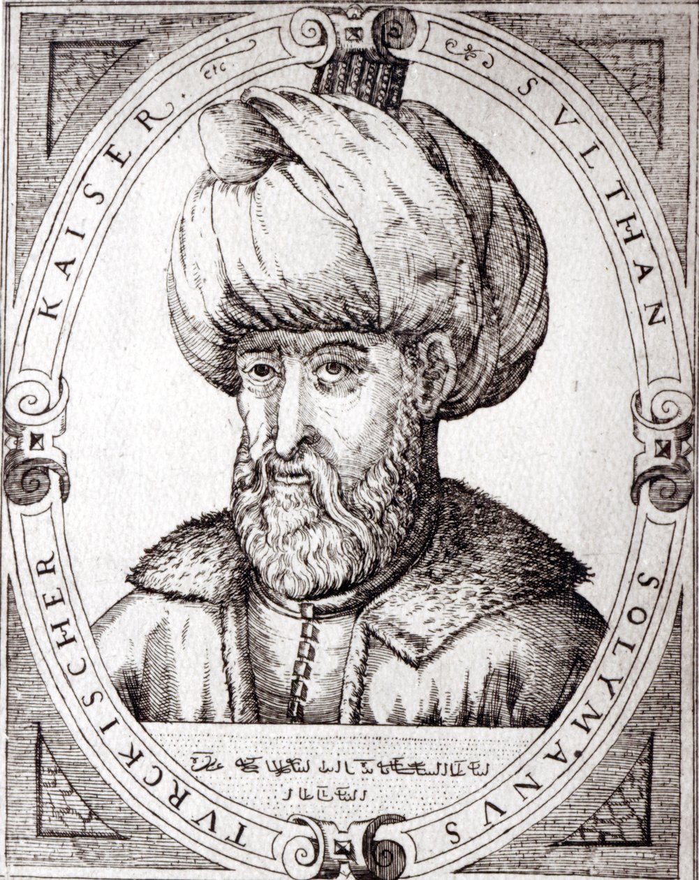 Porträtt av Suleiman den magnifika av English School