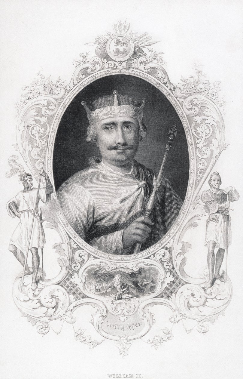 Porträtt av Vilhelm II (1056-1100) av English School
