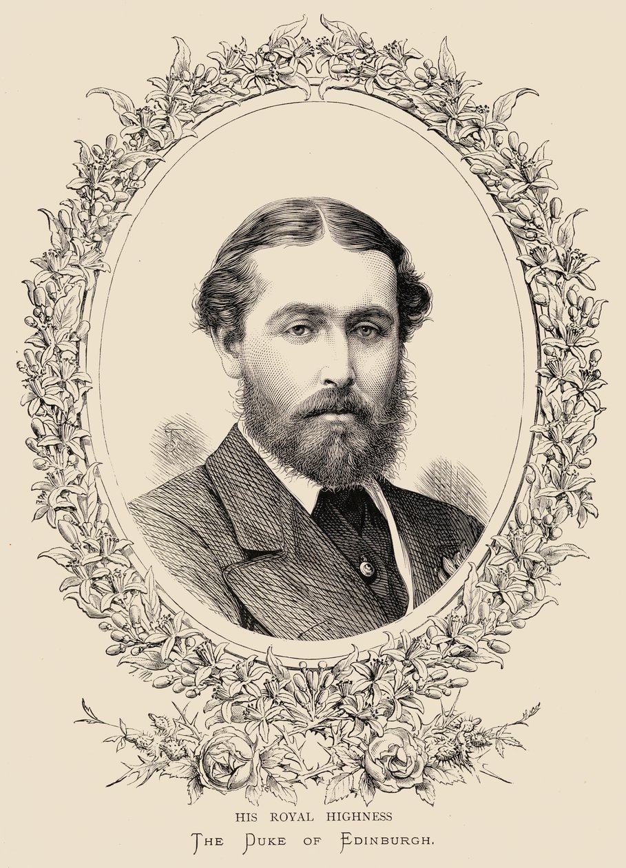 Prins Alfred (1844-1900) hertig av Edinburgh och Saxe-Coburg Gotha av English School