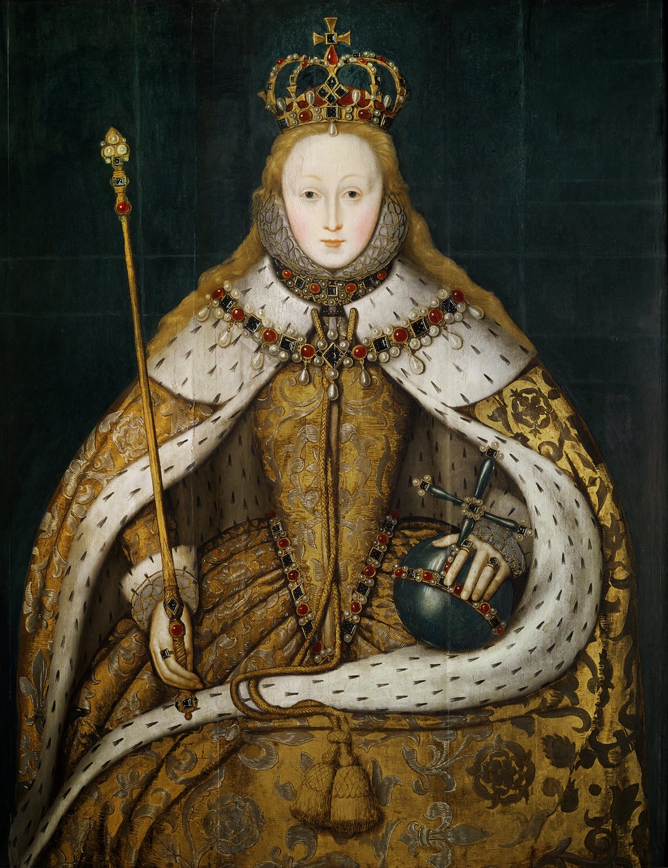 Drottning Elizabeth I, ca 1600 av English School