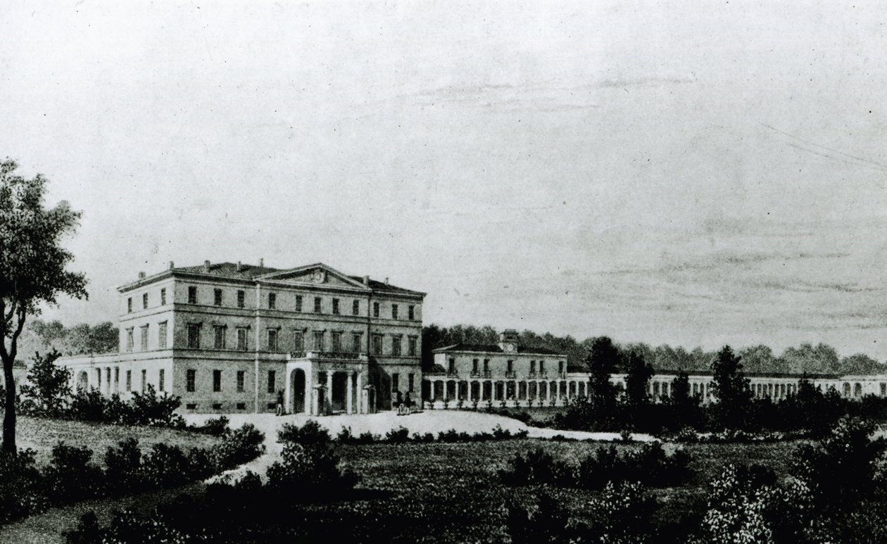 "Sala", lantstället nära Parma av hertiginnan Marie-Louise av English School