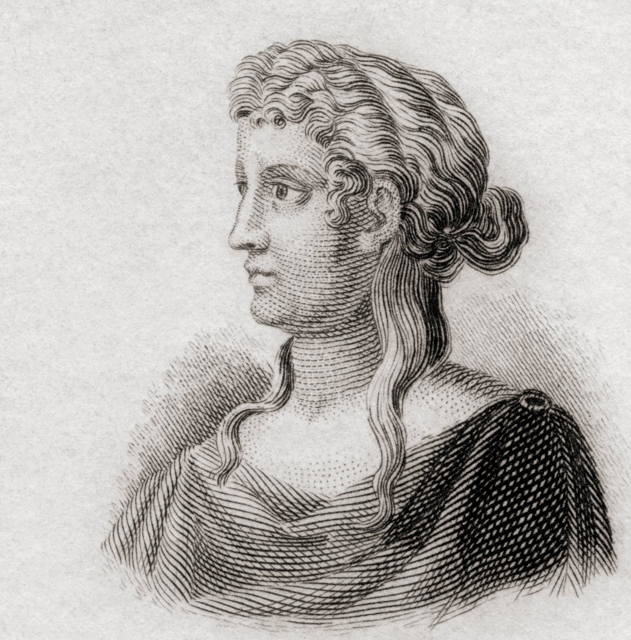 Sappho, 1825 av English School