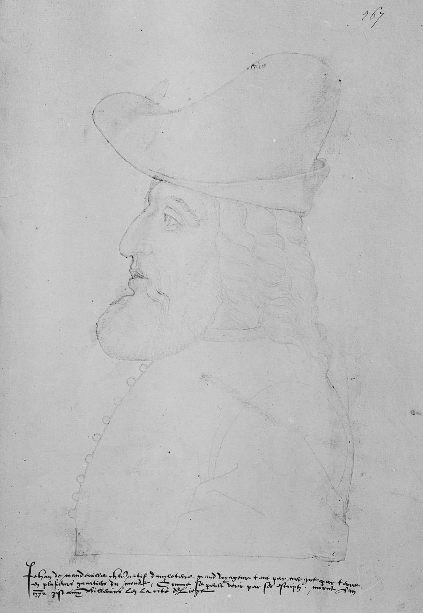 Sir John Mandeville av English School