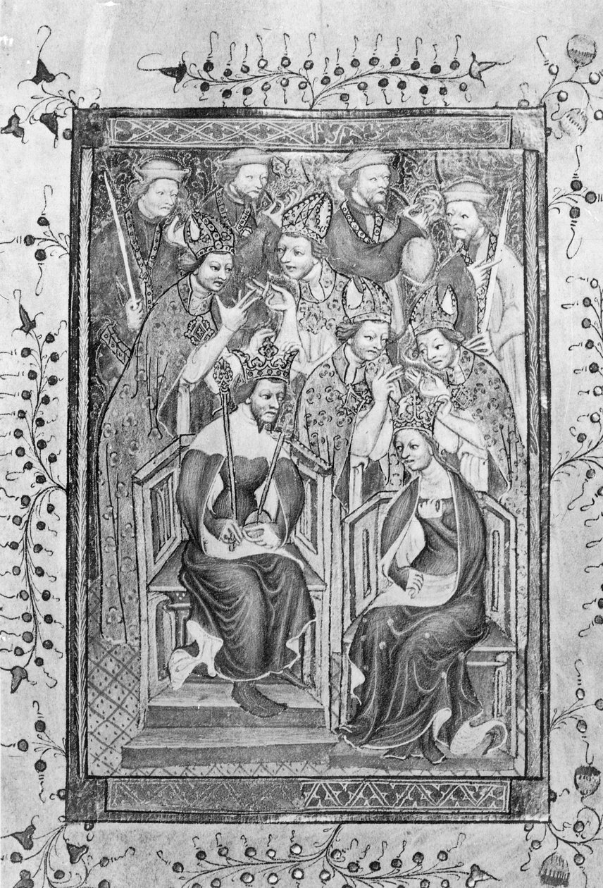 Kröningen av Richard II av English School