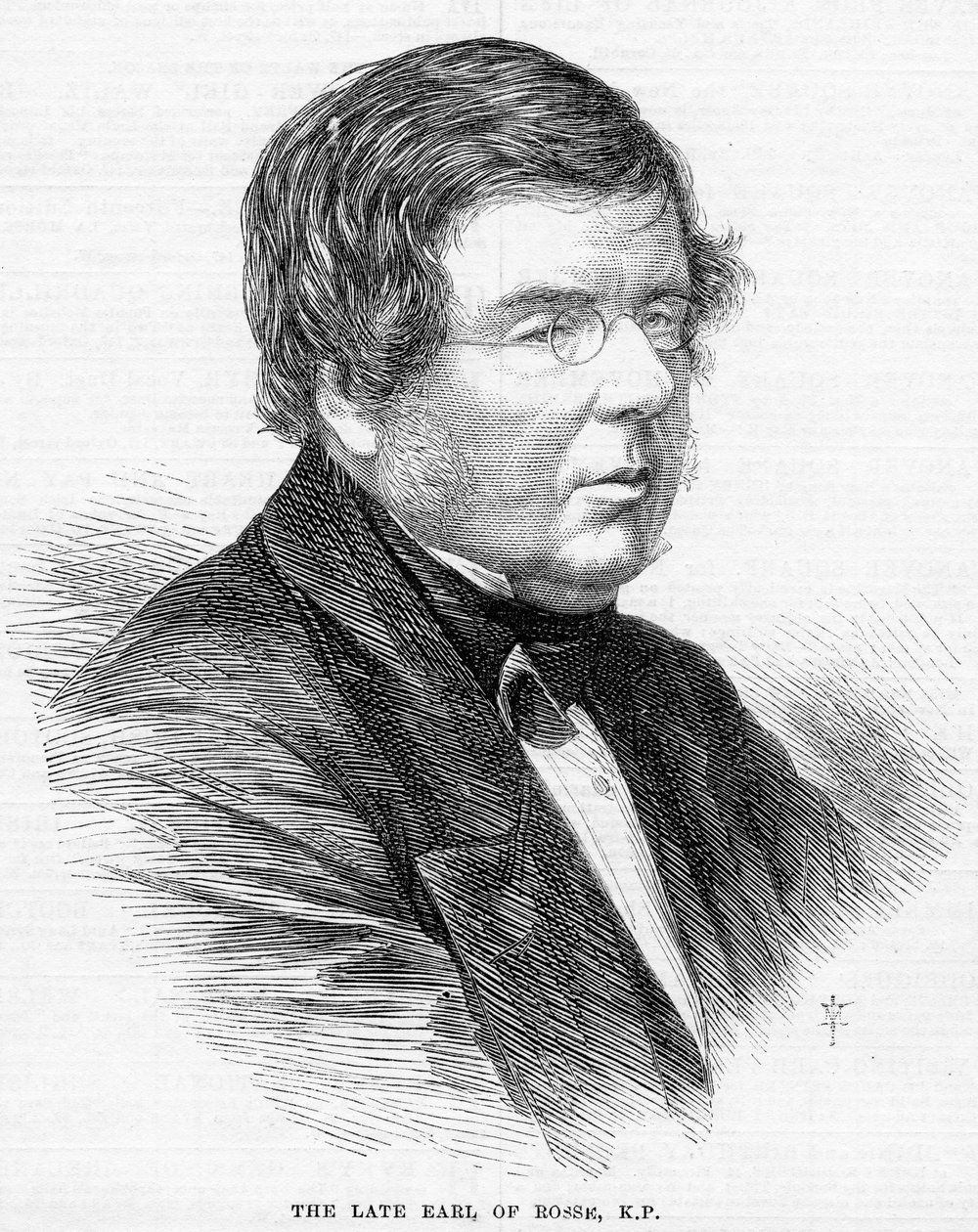 The Late Earl of Rosse, K.P., illustration från 