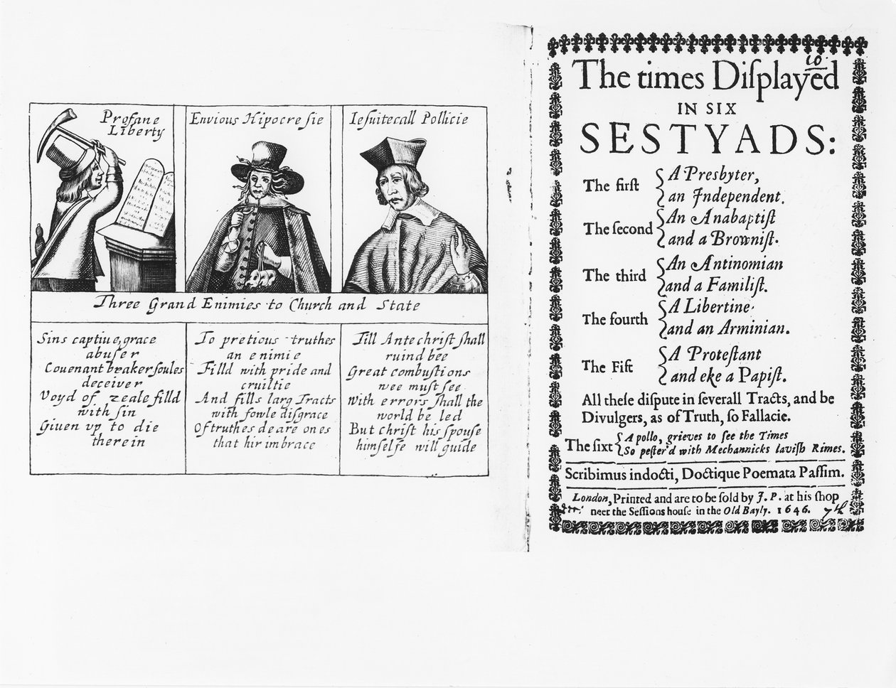 The Times Displayed in Six Sestyads, publicerad 1646 av English School