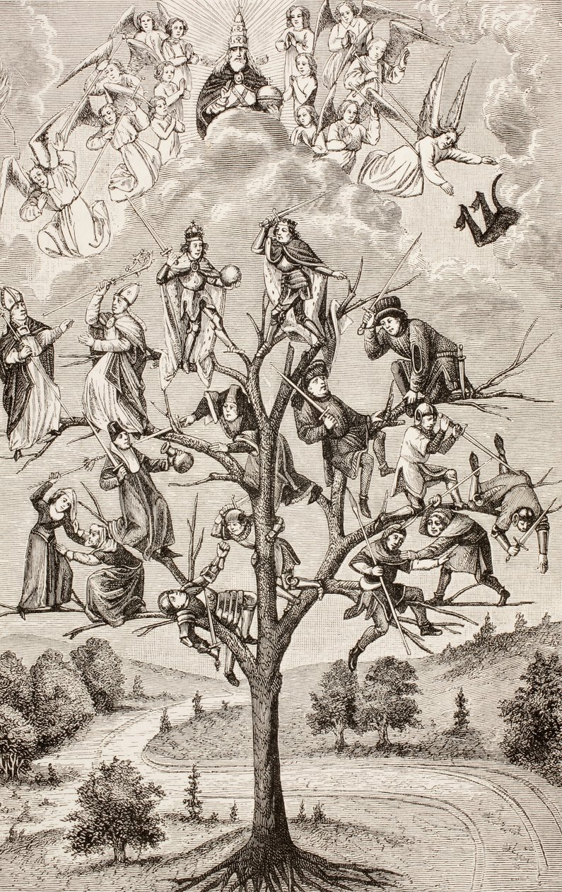 Stridernas träd, ca 1880 av English School