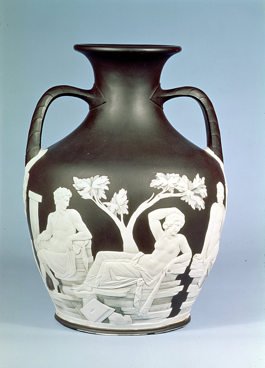 Wedgwood stengods kopia av Portland Vase, 1790 (keramik) av English School