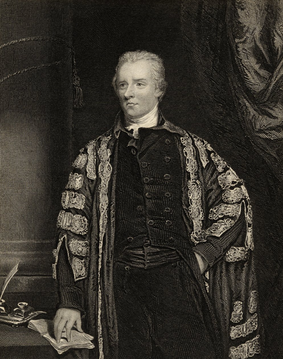 William Pitt den yngre (1759-1806) av English School