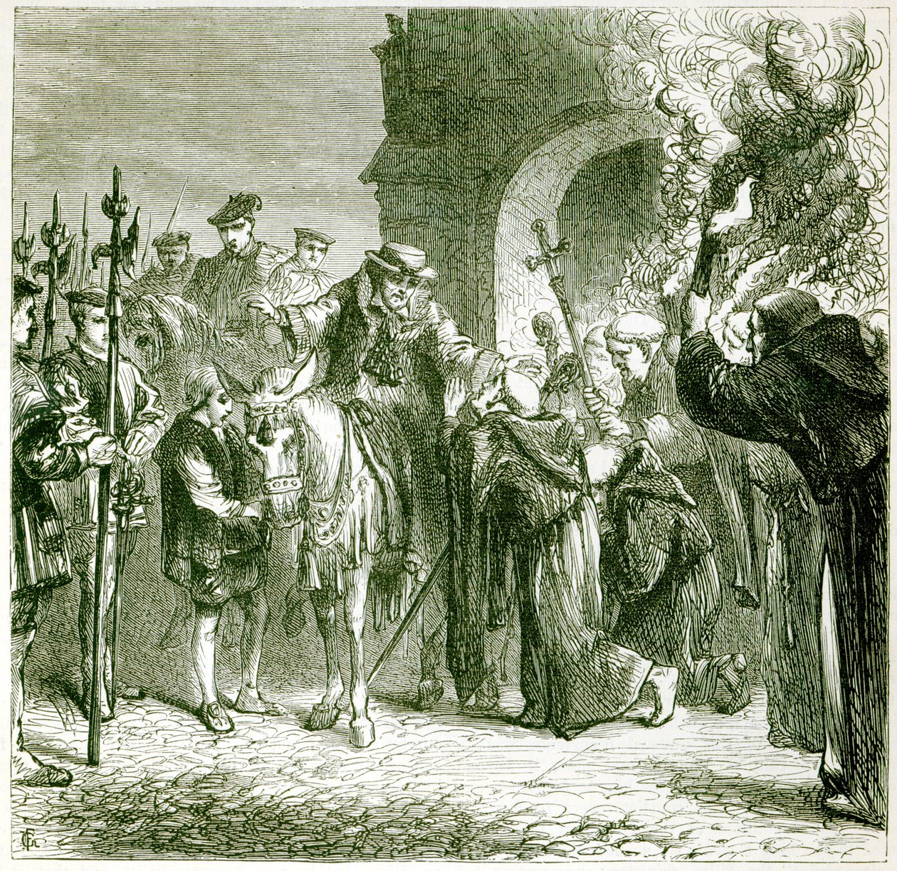 Wolsey i Leicester av English School