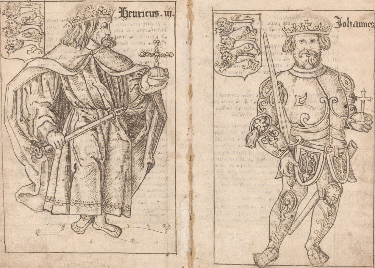 King John [höger sida] av English 16th Century