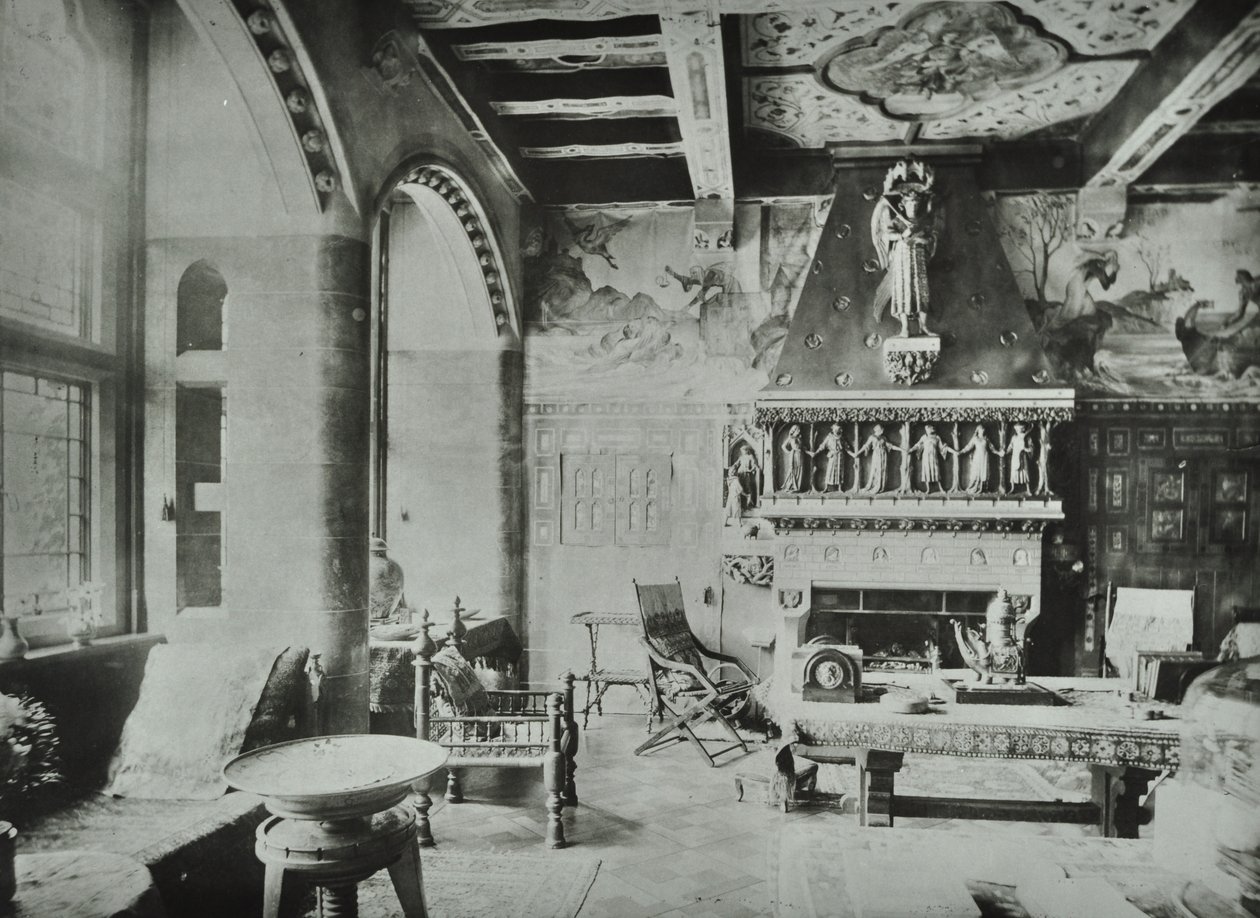9 Melbury Road: salongen, 1890 av English Photographer