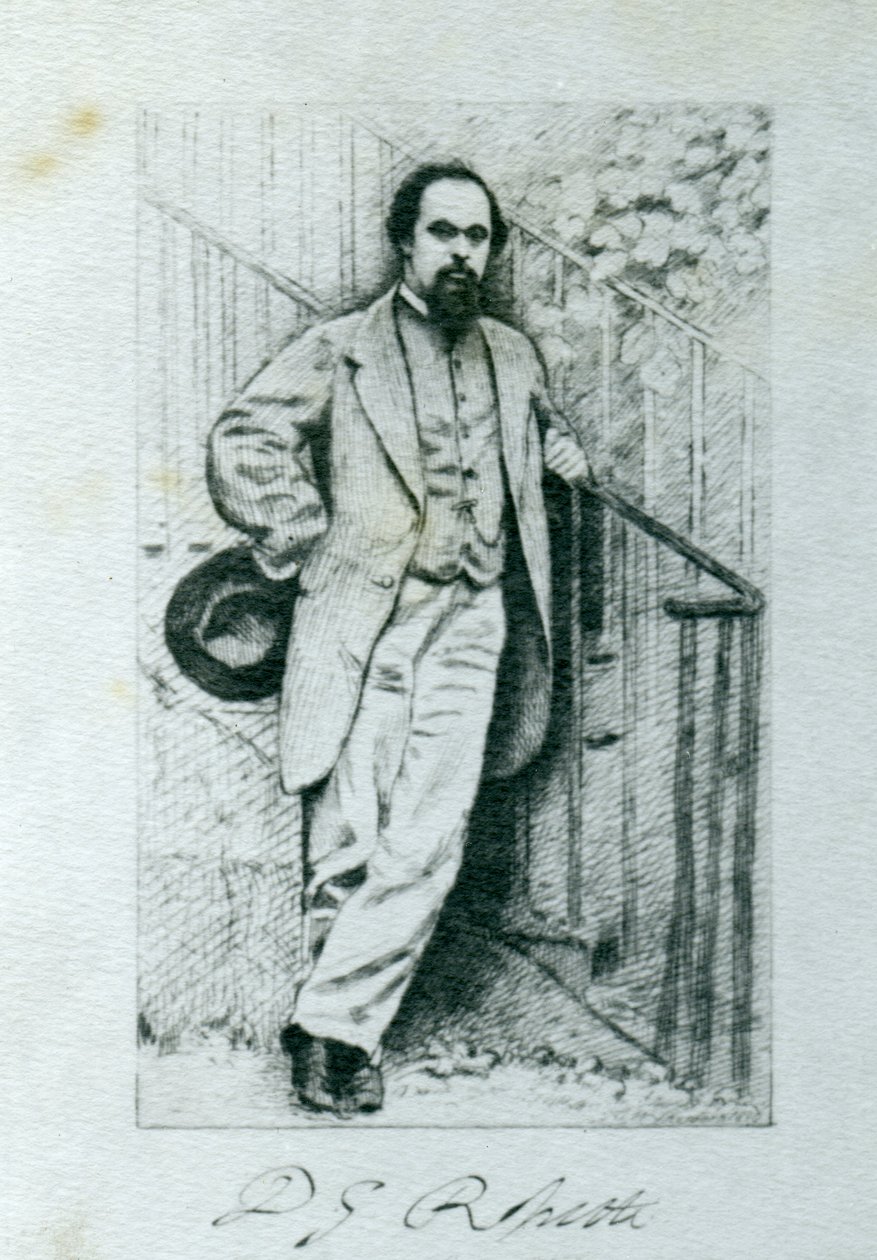 Dante Gabriel Rossetti (1828-82) av English Photographer