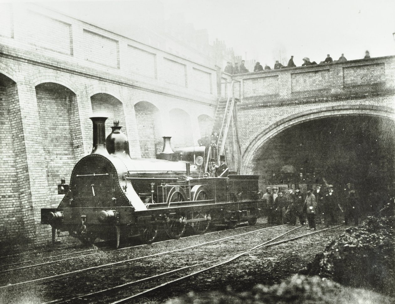 Stafford Street, experimentlokomotiv, 1862 av English Photographer