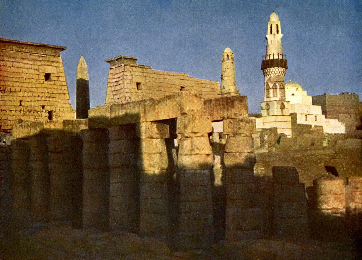 Tempel av Luxor vid eventide