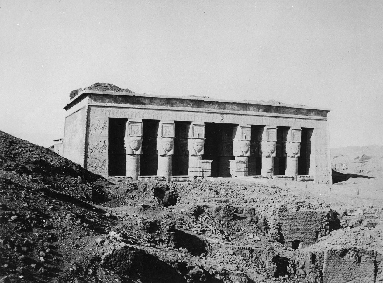 Hathors tempel, c.1904-05 av English Photographer