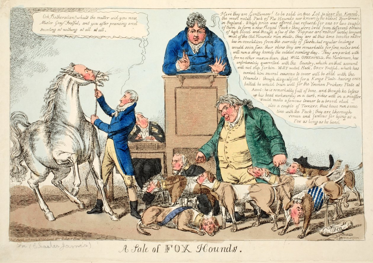 En försäljning av Fox Hounds av English School