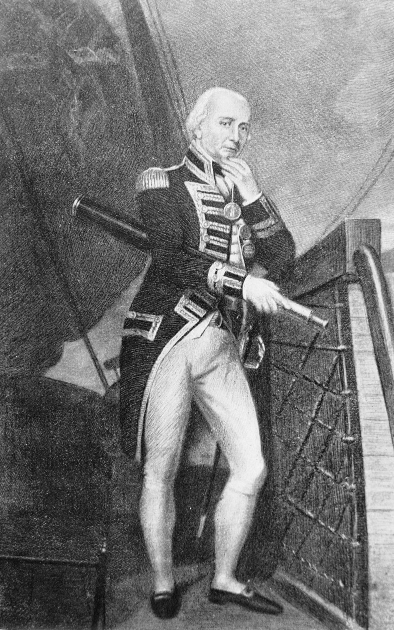 Amiral Lord Collingwood (1750-1810) av English School