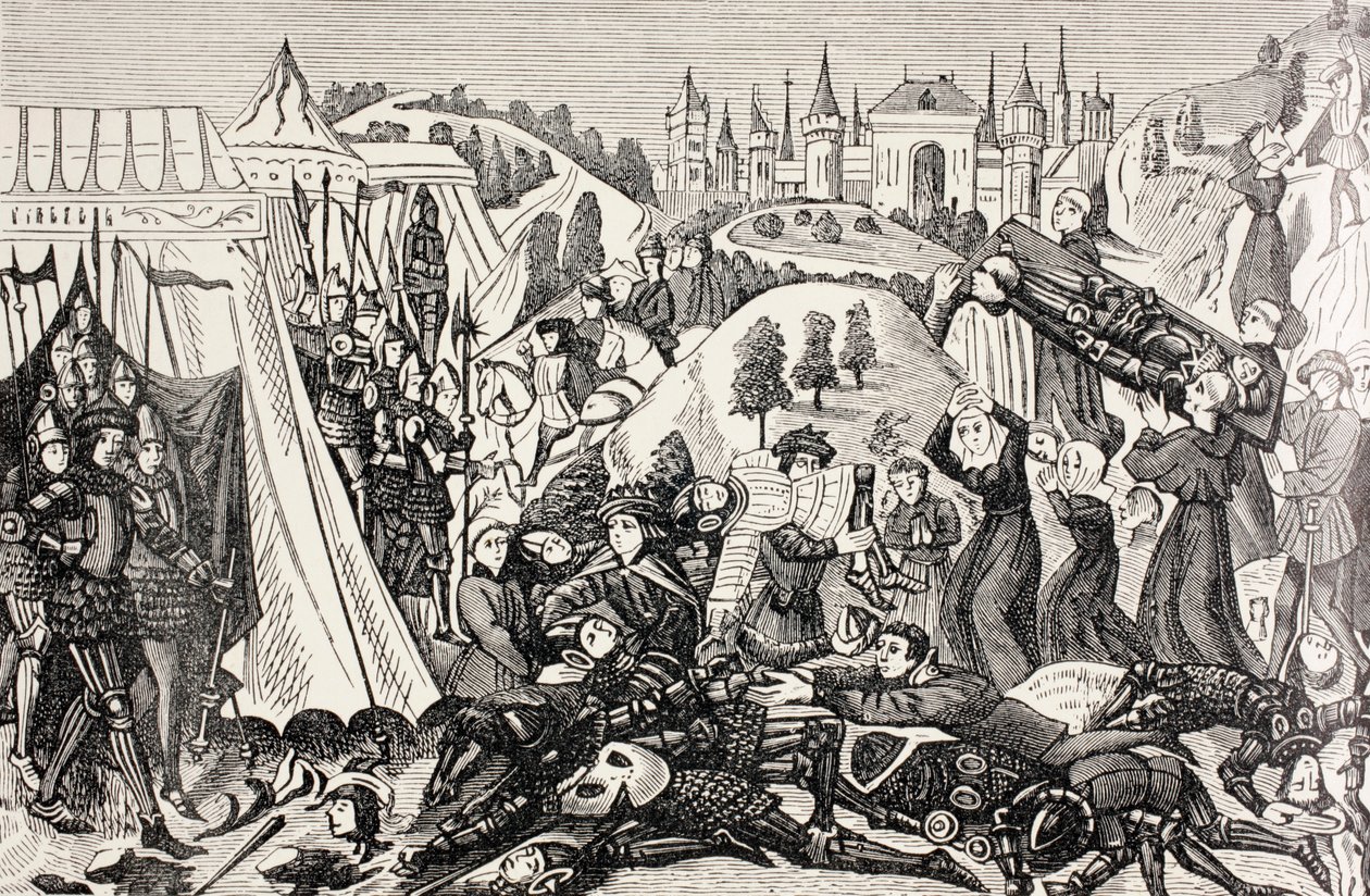 Efter slaget vid Hastings, c.1880 av English School