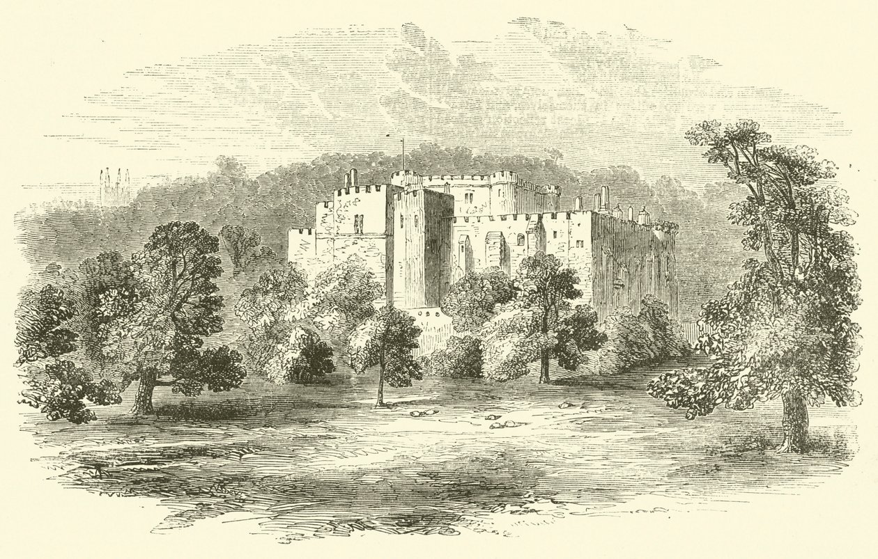 Berkeley Castle (gravyr) av English School