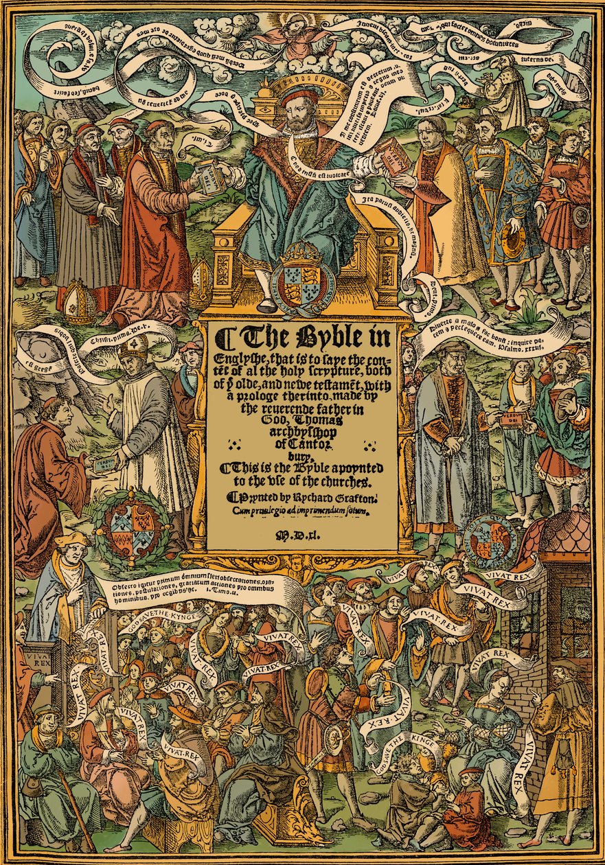 Bibeln - titelblad av English School