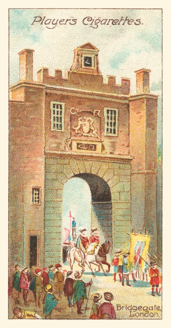 Bridgegate, London (chromolitho) av English School