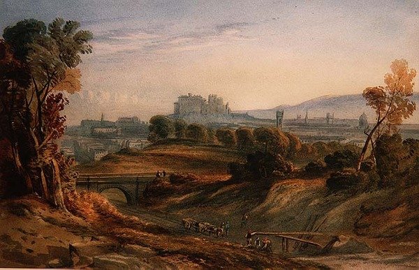 Bygger järnvägen i Edinburgh av English School