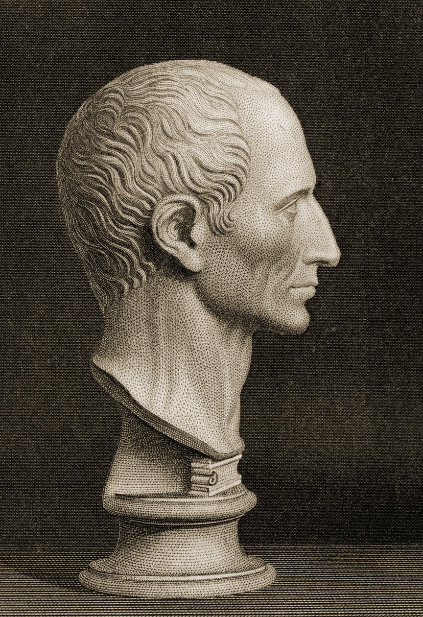 Byst av Gaius Germanicus Caesar (AD 12-41) av English School