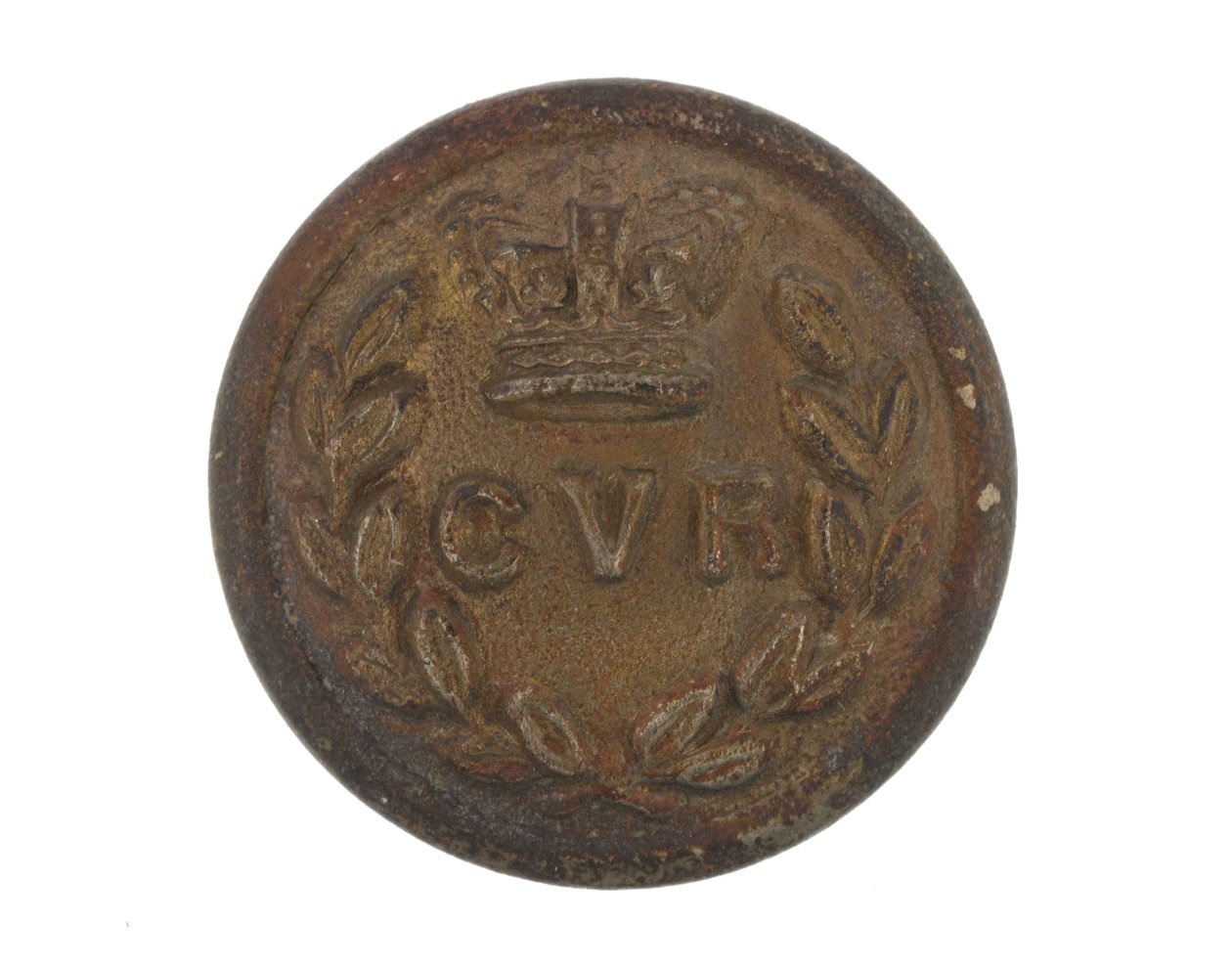 Button, Calcutta volontärgevär, före 1901 av English School
