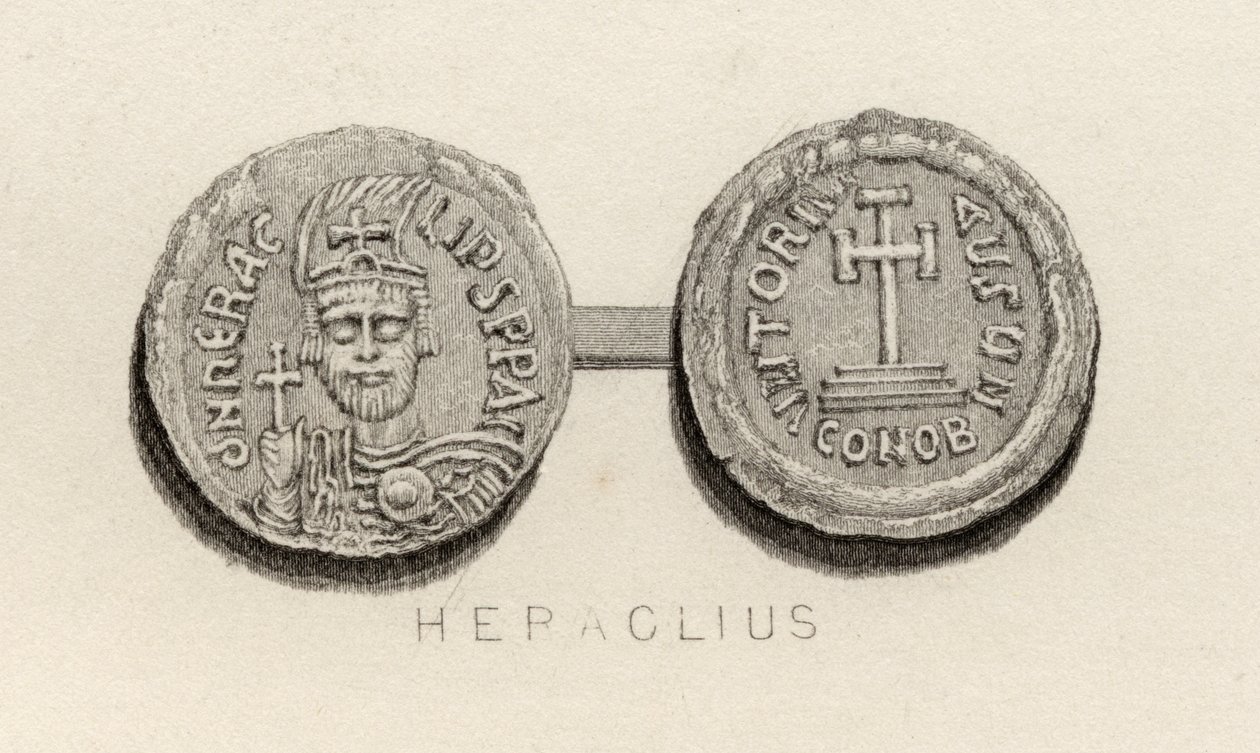 Mynt från Heraclius tid av English School