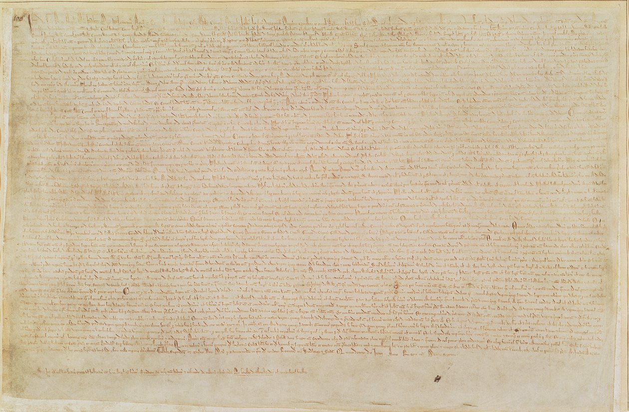 Bomull Augustus II 106 Magna Carta av English School