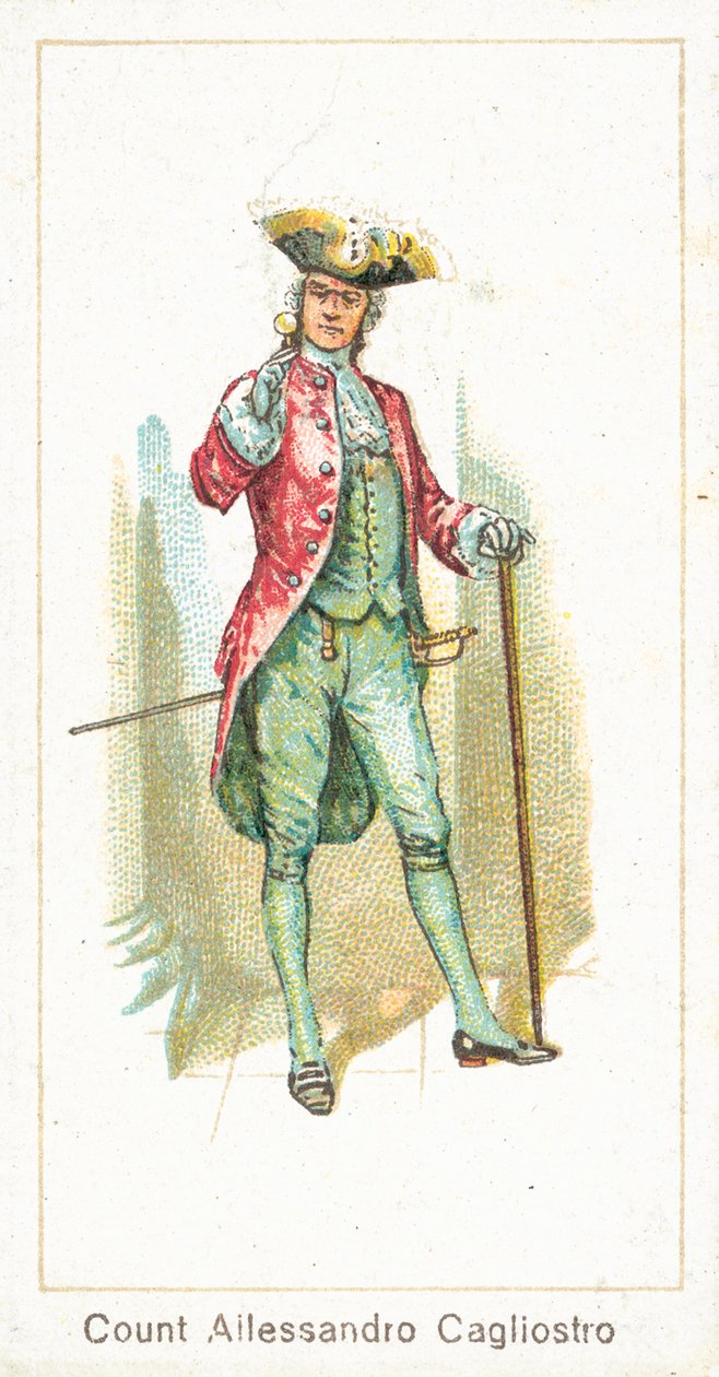 Greve Allessandro Cagliostro (chromolitho) av English School