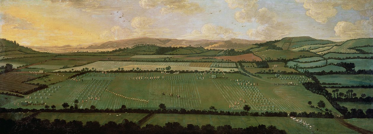 Country Round Dixton Manor, c.1725 av English School