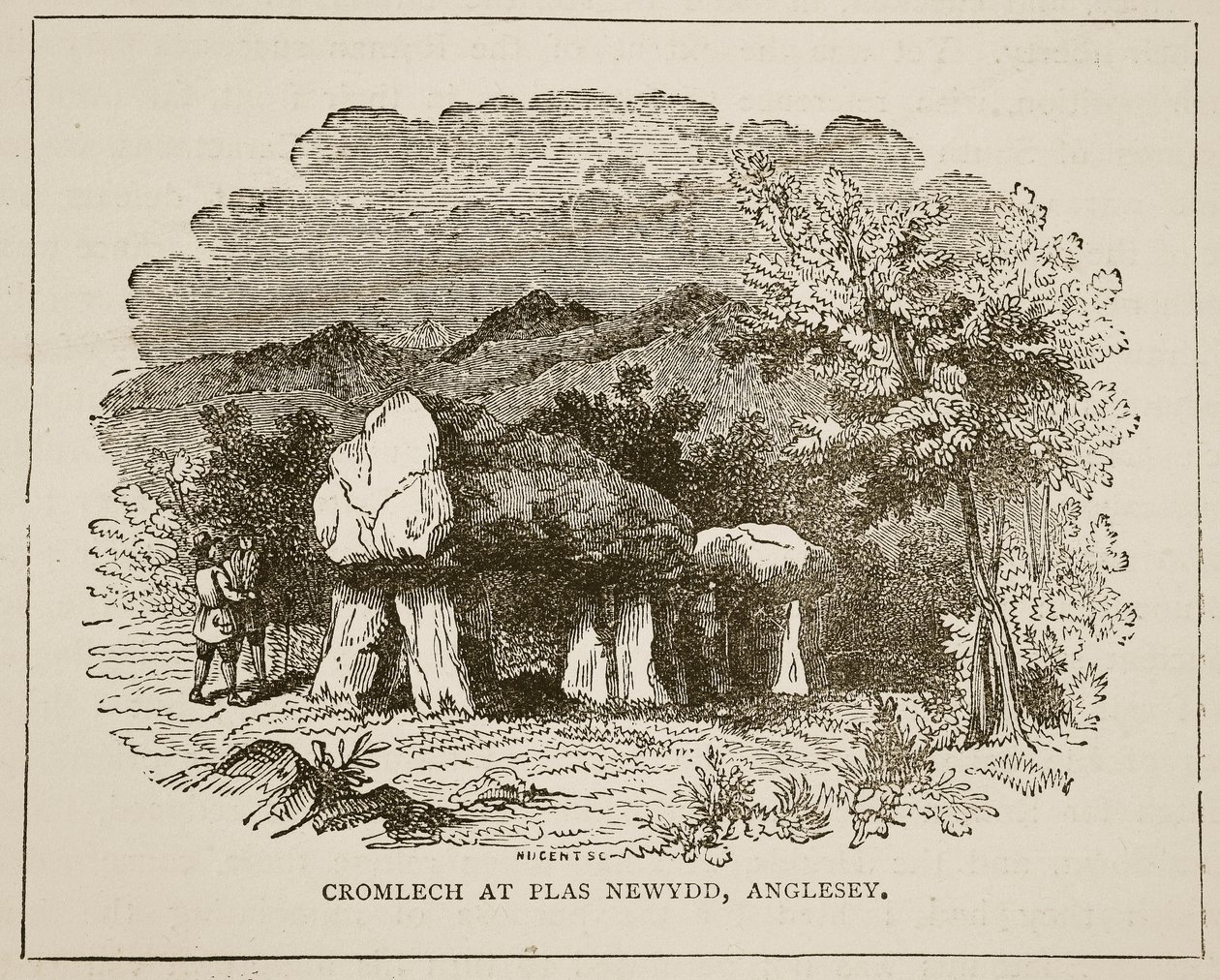Cromlech vid Plas Newydd, Anglesey av English School
