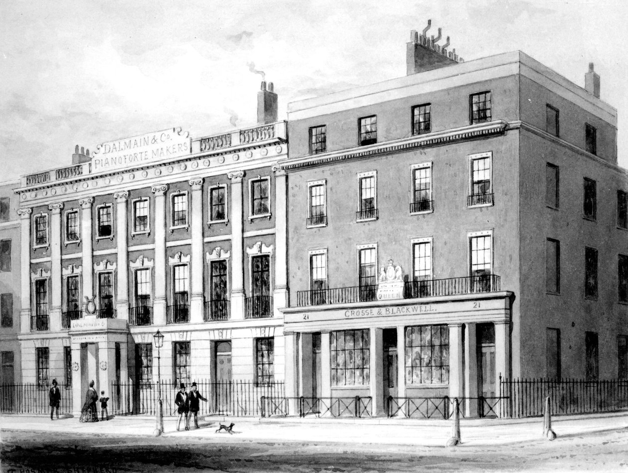 DAlemaine & Co. på Soho Square, 1854 av English School