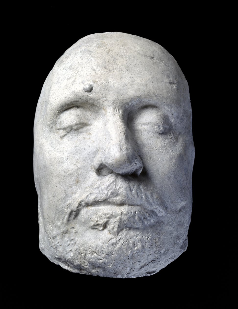 Oliver Cromwells dödsmask, 1658 (gips) av English School