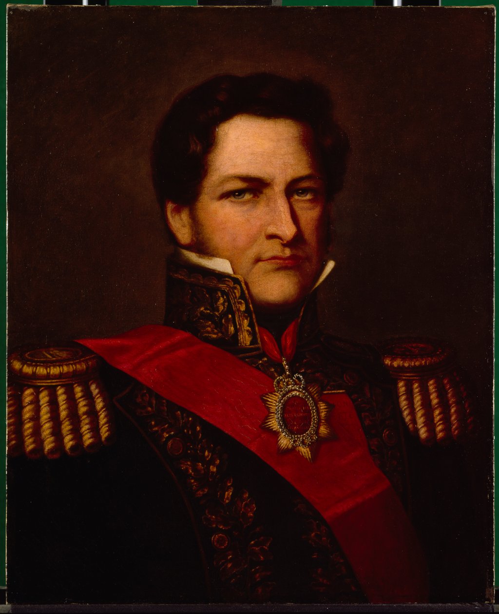 General Rosas (olja på duk) av English School