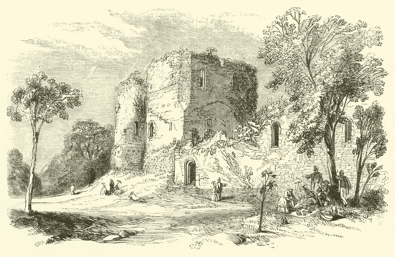 Goodrich Castle (gravyr) av English School