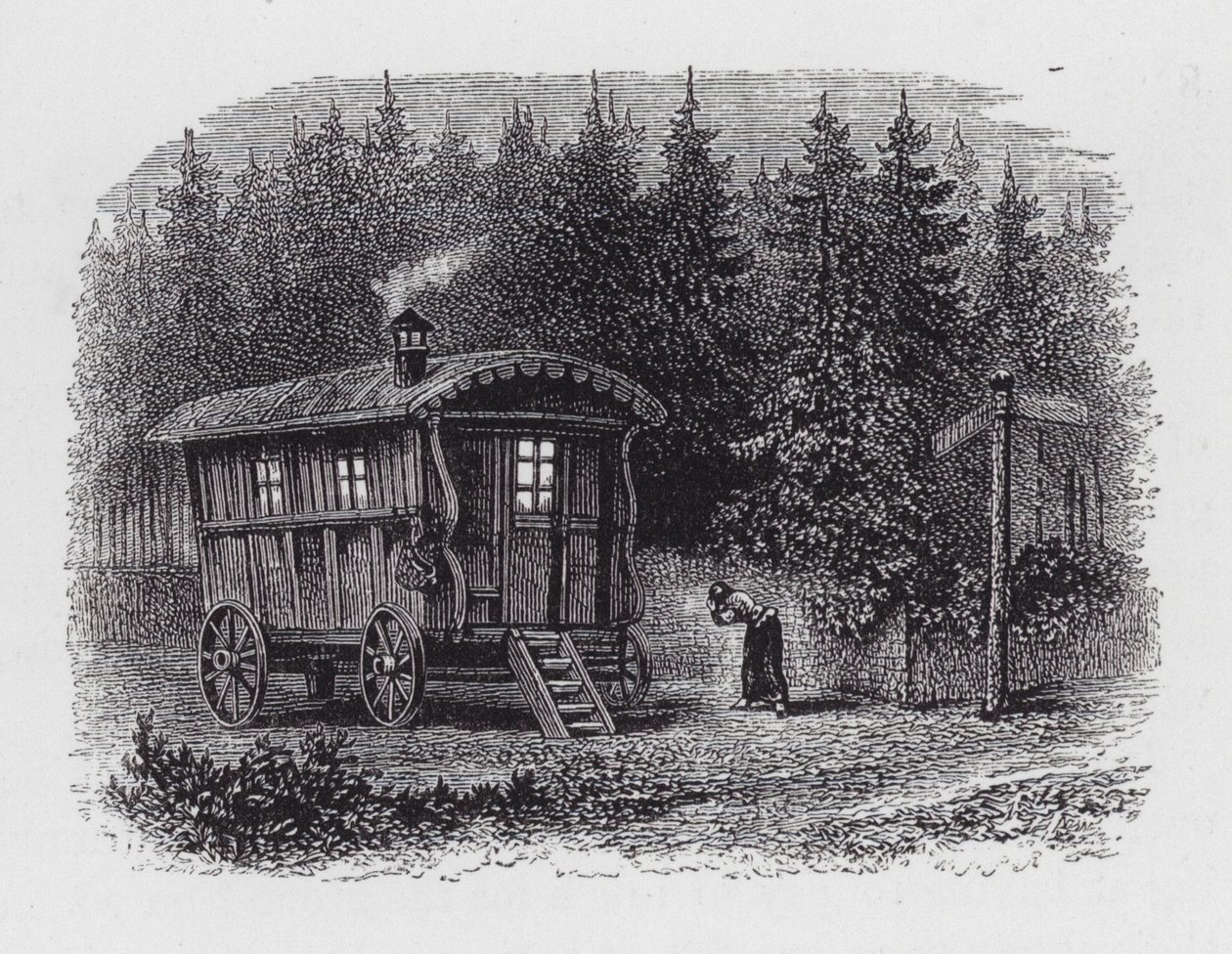 Gypsy Caravan (gravyr) av English School