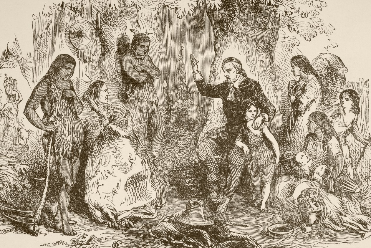 John Eliot (litho) av English School