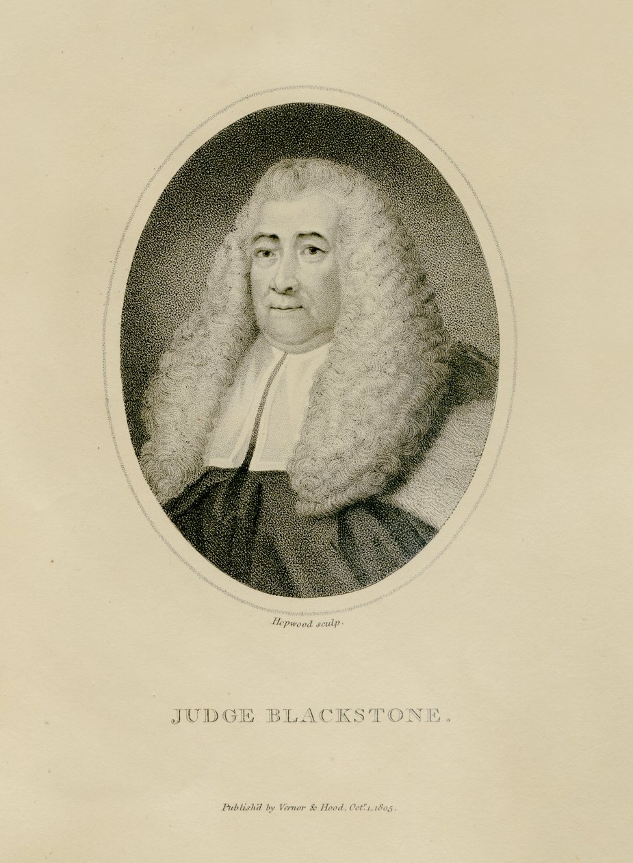 Domare Blackstone, ca 1800 (gravyr) av English School