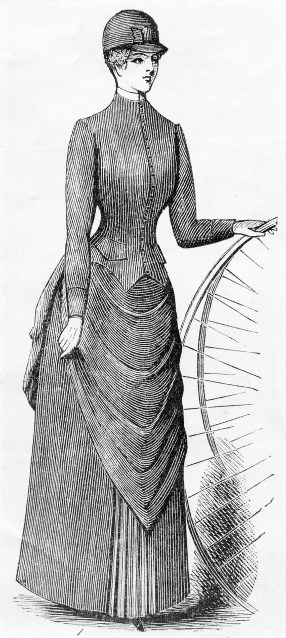 Cyklande damer, c.1880-1900 av English School
